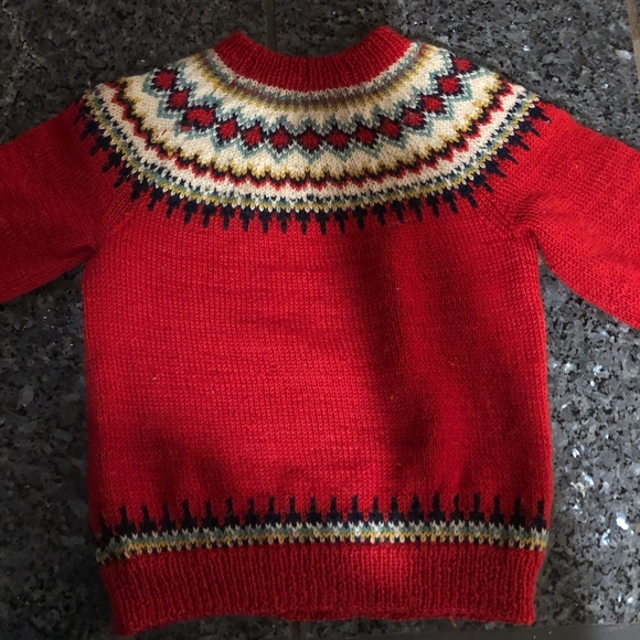 BERGENSKOFTER hand knit wool sweater/Norway - Picture 5 of 7